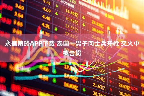 永信策略APP下载 泰国一男子向士兵开枪 交火中被击毙